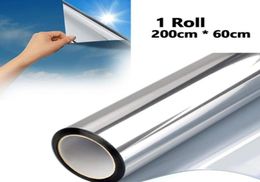 Window Stickers Film Privacy Protection One Way Mirror Reflective Solar Tint Foil Glass Sticker Heat Insulation Anti UV For Home O1742930