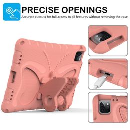 W przypadku iPad Case Samsung Galay Tab Tablet Tablet Tablet z wspornikiem Ochrona Ochronna Duży motyl Tablet Pełna okładka obudowa antyprzewodowa