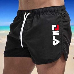 Men's Shorts New Summer Mens Swimwear Breathable Board Shorts Male Surfing Swimsuit Fitness Training Shorts Casual Printed Beach Short Pants Y240507OMJ2