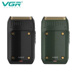 Razors Blades VGR Mens Beard Razor Professional Trimmer Electric Facial USB Charging Mini Safe V-353 Q240508