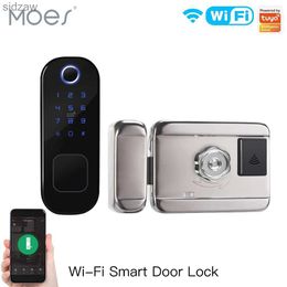 Smart Lock MOES WiFi Tuya smart door lock fingerprint lock smart home lock digital door lock password for home and hotel security WX