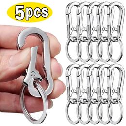 5Pcs Gourd Buckle Keychains Climbing Hook Stainless Steel Car Strong Carabiner Shape Keychain Accessories Metal Key Chain Ring 240506