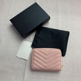 Designers Bags Luxurys Monograms Compact ZIP Around Wallet Grain DE Poudre Embossed Leather Fashion Lady Mini Purse Black Pink Women Wa 284p