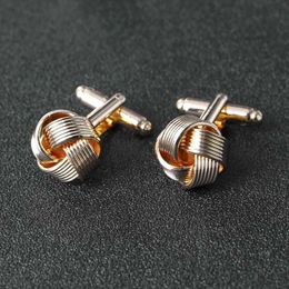 Cuff Links Mens shirt cufflinks silver gold galvanized unique fashion business wedding French cufflinks Q240508