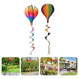 Garden Decorations 2pcs Air Balloon Hanging Ornaments Spinners Wind Sock Pendant Decoration