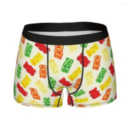 Underpants Gummy Bear Pattern Cotton Panties Man Underwear Print Shorts Boxer Briefs