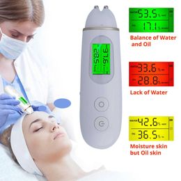 Home Beauty Instrument Precision detection LCD digital skin oil moisturizing tester used for facial care equipped with biotechnology sensors womens Q240508