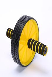 Doublewheeled Updated Ab Abdominal Press Wheel Rollers Crossfit Exercise Equipment for Body Building Fitness for Home Gym Y1892611257642