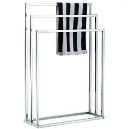 Storage Boxes 3 Tier Chrome Plated Steel Towel Rack Stand Bathroom Bedroom Laundry Room Organiser