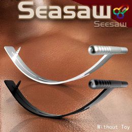 Other Health Beauty Items JYBL Sexy Tool Handmade Seesaw False Penis Adaptor for Machine Female Adult Couple Game Store Metal Steel Q240508