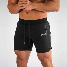 Men's Shorts Mens Zip pocket sweatpants Fitness Gyms Shorts Men Summer Running Short Pants Male Jogger mesh Workout Beach sports short pants Y240507