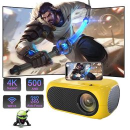 Projectors M24 Mini Projector LED Portable Projector Compatible with HDMI USB 640 * 480P Supports 1080P Video Project Childrens Birthday Gift J240509