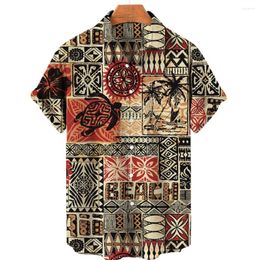 Men's Casual Shirts High Quality Luxury Hawaii Dazn Holiday Beach Floral Shirt Elegant Men Top Sale Ethnic Style Clothing 2024