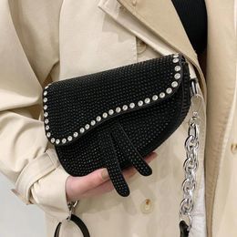 Shoulder Bags 2024 Fashion Women's Luxury Handbags For Women Designer Famous Ladies Rivet Messenger