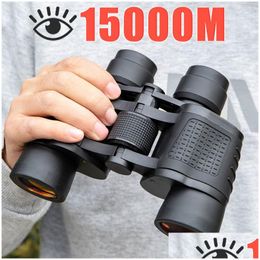 Telescope Binoculars Binocars 80X80 High Magnification Long Range Professional Hd Portable Eyepieces Civil Grade Night Vision Bino Dhaqq