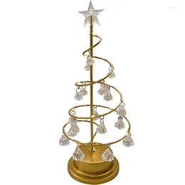 Table Lamps Y Nordic Ins Same Vintage Christmas Tree Night Light Crystal Star Girl Bedroom Decoration Atmosphere Decorations