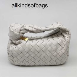 Venetabottegs Italy Handbag Top Jodie Bag Womens White Monk Woven Knot Leather cy