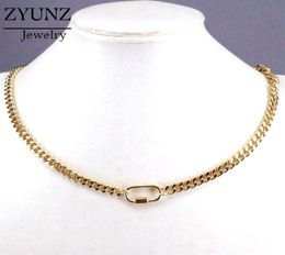 Pendant Necklaces 10PCS Curb Chain Chocker Necklace For Jewlery Making Accessories6396886