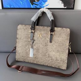 New fashion men's bag combination lock briefcase handbag computer bag shoulder cross-body bag 3043