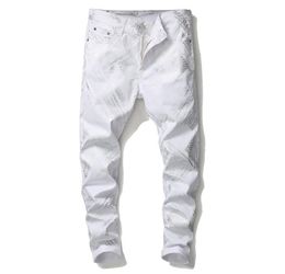 Newest Mens 3D Digital Printed White jeans Fashion Designer Straight Leg Slim Fit Denim Pants Hip Hop Cheap Trousers Big Size 56399407503