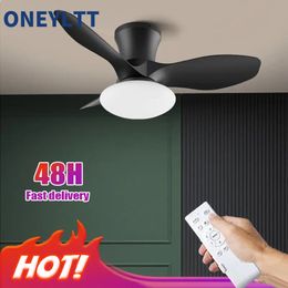 Mini mini ceiling fan light restaurant bedroom ceiling fan light with remote control suitable for home ventilation technology 240425