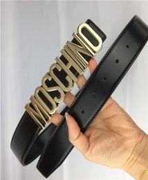 New fashion leather male belt men belts business fashion hip female belt women belt smooth buckle whole accessories with bo8972598