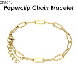 Chain 10 paper clips gold stainless steel paper clips female chain links XW XW