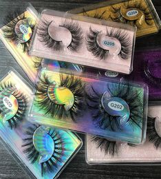 2 Pairs 8D Mink False Eyelashes Natural Wispy Fluffy Dramatic Volume Fake Lashes Extension Handmade Cruelty Eyelash2057170