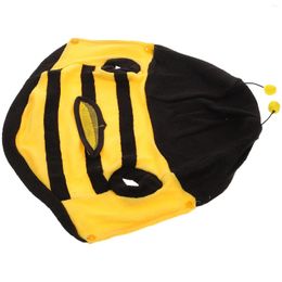 Dog Apparel Honey Hoodies Costume One- Piece Clothes Four- Leg ( Yellow And Black Size XS )