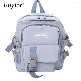 Backpack Buylor Korean Style Canvas Small Bag Female Fashion Travel Leisure School Tote For Teenage Girls Shoulder
