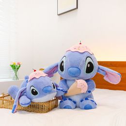 New 28-45cm ice cream stitch plush toy cute soft doll pillow gift