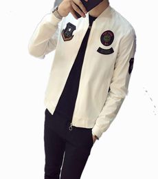 2018 New Men Jacket Spring Autumn Fashion Slim Fit mens bomber jackets Male Baseball Jacket Mens4631805