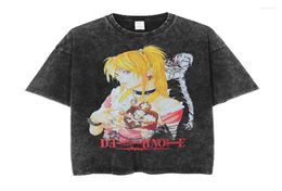 Men039s Thirts Death Note Misa Amane Graphics Shirt Cotton Tshirt Vintage Lavato Men Donne donne Oversize Tees Harajuku Streetwear4484858