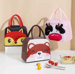 Lunch Boxes Bags Baby Milk Bottle Insulation Bags Cartoon Animals Waterproof Baby Food Thermal Bag Children Adult Women Men Lunch Bags