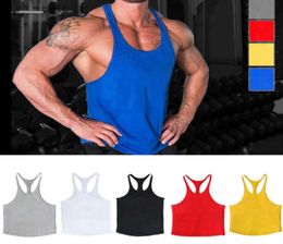 Gym Singlets Men039s Tank Top for Bodybuilding and Fitness Stringer Sports6330297