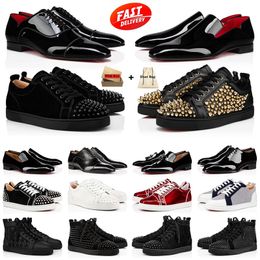 With Box aaa quality Cheap Designer Shoes Red Bottoms Mens Shoes Wedding Marry Party Dress Shoes Made In Italy Loafers shoes Plate-forme Trainers Sneakers big size
