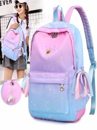 Orthopaedic Backpacks Children Schoolbags For Girls Primary Book Bag School Bags Printing Backpack Sac Ecolier Pink J1906146179160