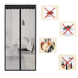 Summer Anti Mosquito Insect Fly Bug Curtains Magnetic Net Mesh Automatic Closing Door Screen Kitchen Curtain 240508