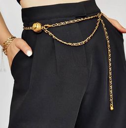 Belts Slim Waist Belt For Women With Dress Chain Embellished