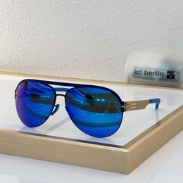 IC!BERLIN Designer Fashion Sunglasses Sunshade glasses Head Composite Metal Optical Frame Classic Luxury Sung lasses For Men Women Sexilicious SIZE 62-14-145
