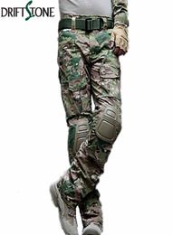 Camouflage Military Tactical Pants Army Military Uniform Trousers Airsoft Paintball Combat Cargo Pants With Knee Pads V1911118690003