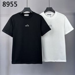 DSQ PHANTOM TURTLE Men's Black White COTTON T-SHIRT with Print Womens T Shirts Short Sleeve Tshirts Summer Hip Hop Tops Tees Streetwear | 5683