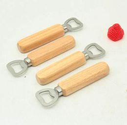 Wooden Handle Bottle Openers Stainless Steel Corkscrew Beer Opener ZZA33844209629