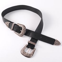 Designer Belts for Women High Fashion Golden Silver Needle Buckle Vintage PU Belt INS Hot Sale Belts Free Shipping 283K