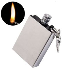 Creative Personality Mini Wancihuochai Kerosene Lighter Outdoor Open Fire Cigarette Lighter With Key Chain