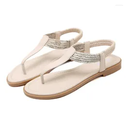 Casual Shoes 2024 Summer Bohemia Style Flat Heels Beach Sandals Women Comfortable Bottom Female Flats