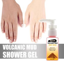 Fast Delivery Volcanic Mud Shower Milk Body Wash Whitening Deep Cleansing Skin Care Moisturizing Exfoliating Gel 30ML TSLM17181032