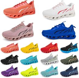 men women running shoes fashion trainer triple black white red yellow purple green blue peach teal purple orange light pink fuchsia breathable sports sneaker one-GAI