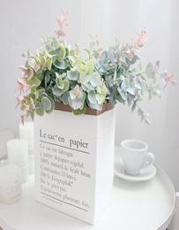 40cm Artificial Plants Plastic Eucalyptus Leaves Potted Art Flower Arrangement Material Used For Home el Wedding Decoration6059321