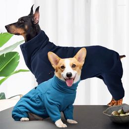 Dog Apparel Winter Coat Fleece Pullover Pajamas Pet Windproof Warm Thicken Flannel Jacket Cozy Small Large Jumpsuit Sweatshirt